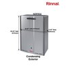 Rinnai Super High Efficiency Plus 9 GPM 160,000 BTU Natural Gas Exterior Tankless Water Heater RSC160eN